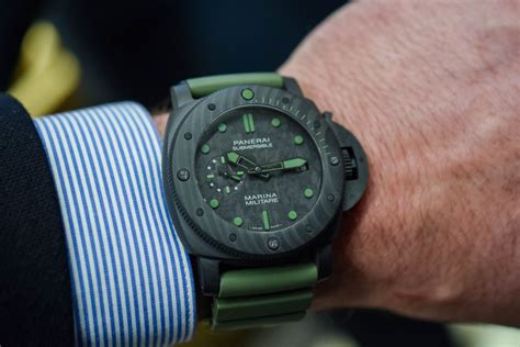 42mm panerai submersible|Panerai submersible marina militare carbotech.